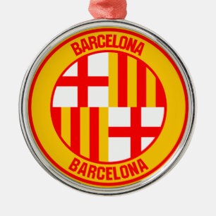 Emblem der Barcelona-Runde Ornament Aus Metall