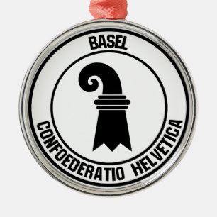 Emblem der Basler Runde Ornament Aus Metall