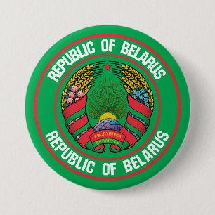 Emblem der Belarus-Runde Button