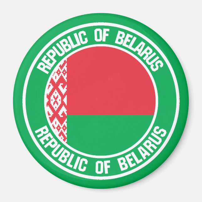 Emblem der Belarus-Runde Magnet (Vorne)