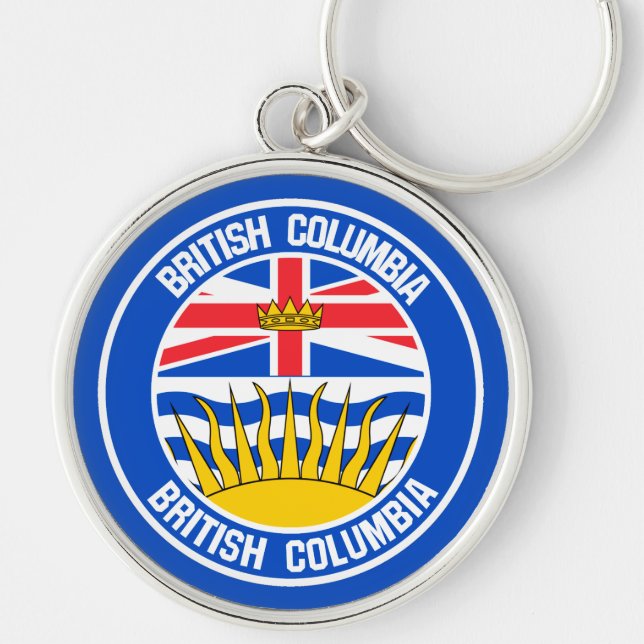 Emblem der British Columbia-Runde Schlüsselanhänger (Vorne)
