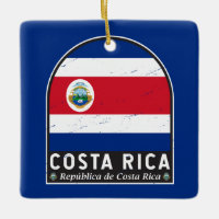 Emblem der Costa Rica-Fahne gestört Vintag