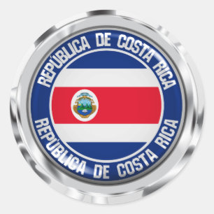 Emblem der Costa Rica Runder Aufkleber