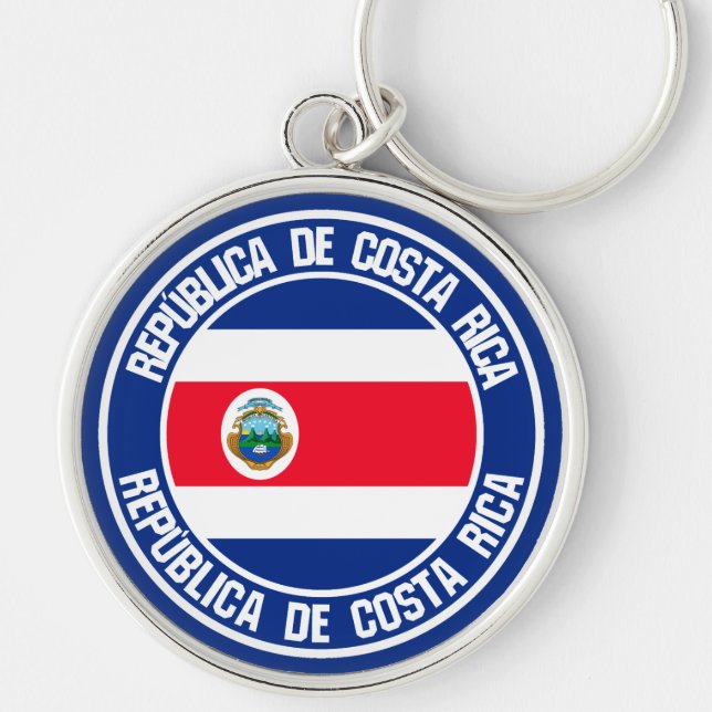 Emblem der Costa Rica Schlüsselanhänger (Vorne)