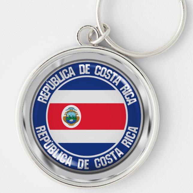 Emblem der Costa Rica Schlüsselanhänger (Vorne)