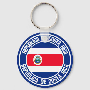Emblem der Costa Rica Schlüsselanhänger