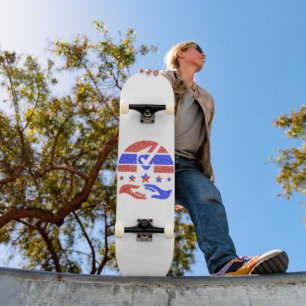 Emblem der Einheit - Feiern des kooperativen Vertr Skateboard