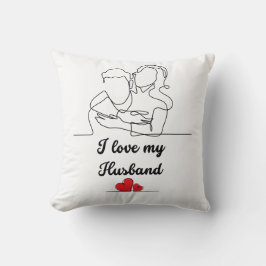 Emblem der ewigen Liebe: Ich Liebe mein Ehemann, E Kissen