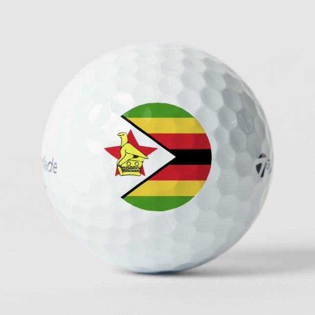 Emblem der Flagge von Simbabwe Golfball (Vorderseite)