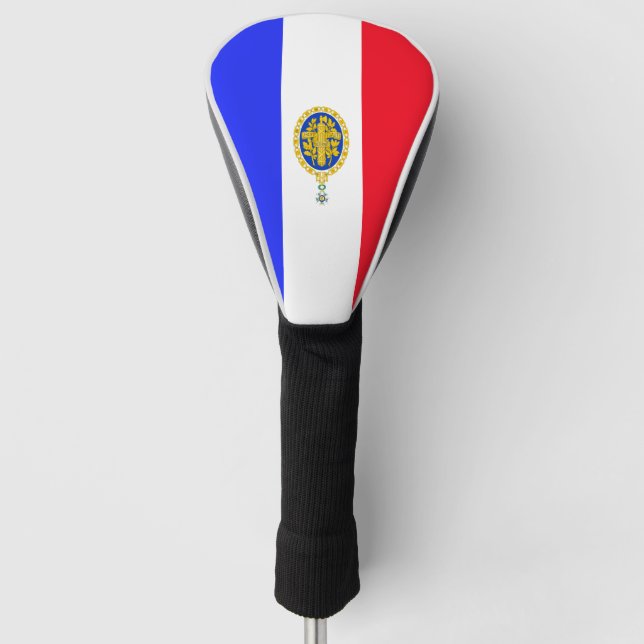 Emblem der französischen Flagge  Golf Headcover (Vorderseite)