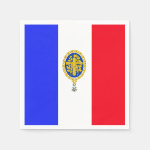 Emblem der französischen Flagge Serviette