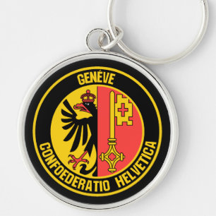 Emblem der Genfer Runde Schlüsselanhänger