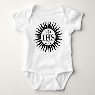 Emblem der Gesellschaft Jesu Baby Strampler