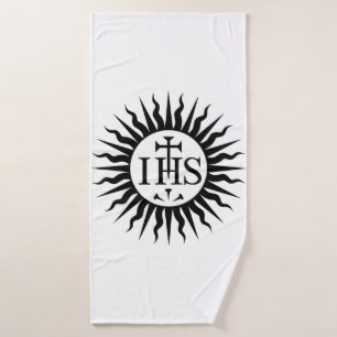 Emblem der Gesellschaft Jesu Badehandtuch