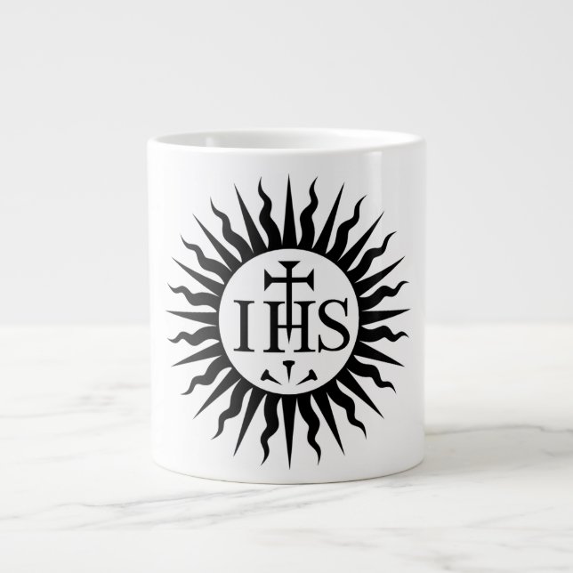 Emblem der Gesellschaft Jesu Jumbo-Tasse (Vorderseite)