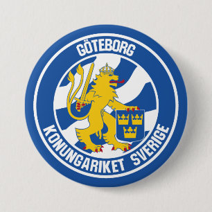Emblem der Göteborger Runde Button