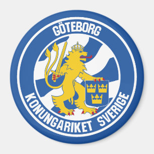 Emblem der Göteborger Runde Magnet