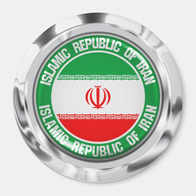 Emblem der Iran-Runde Magnet (Vorne)