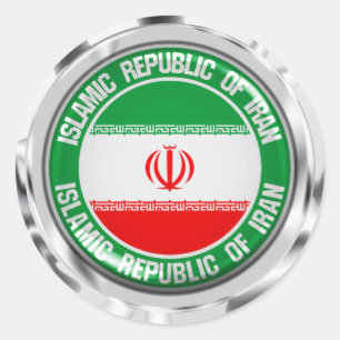 Emblem der Iran-Runde Runder Aufkleber