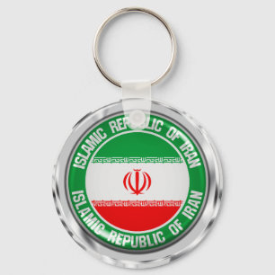 Emblem der Iran-Runde Schlüsselanhänger