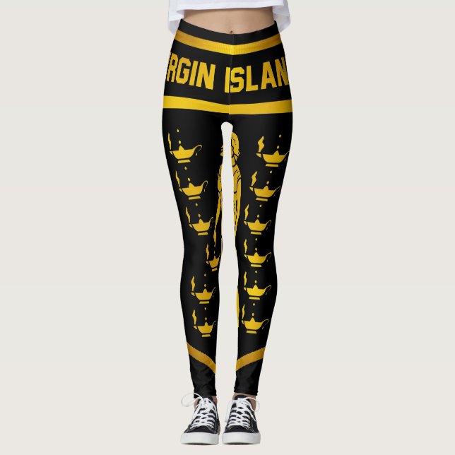 Emblem der Jungfrau Leggings (Vorderseite)