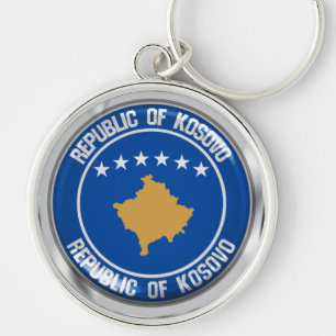 Emblem der Kosovo-Runde Schlüsselanhänger