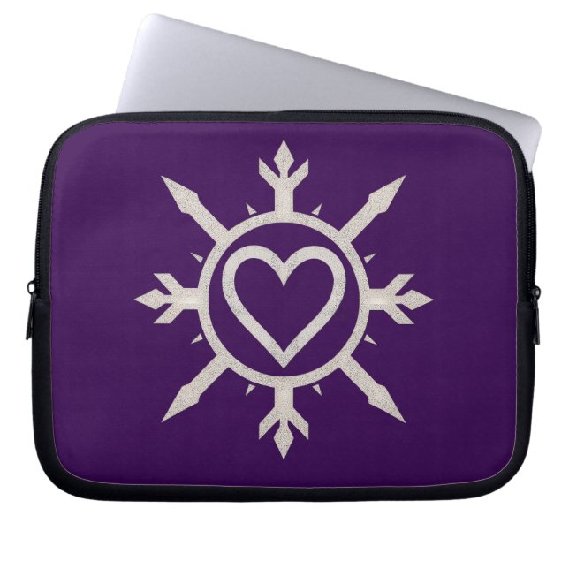 "Emblem der Liebe" Elektronik-Tasche Laptopschutzhülle (Vorderseite)