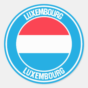 Emblem der Luxemburger Runde Runder Aufkleber