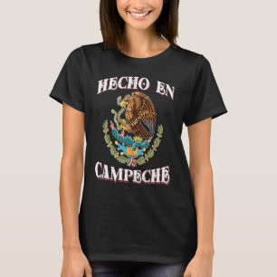 Emblem der mexikanischen Flagge Hecho En Campeche T-Shirt