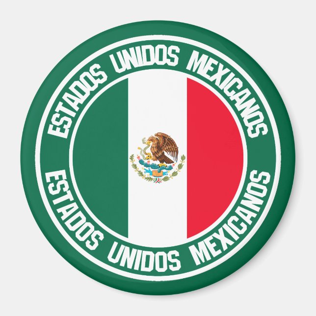 Emblem der Mexiko-Runde Magnet (Vorne)