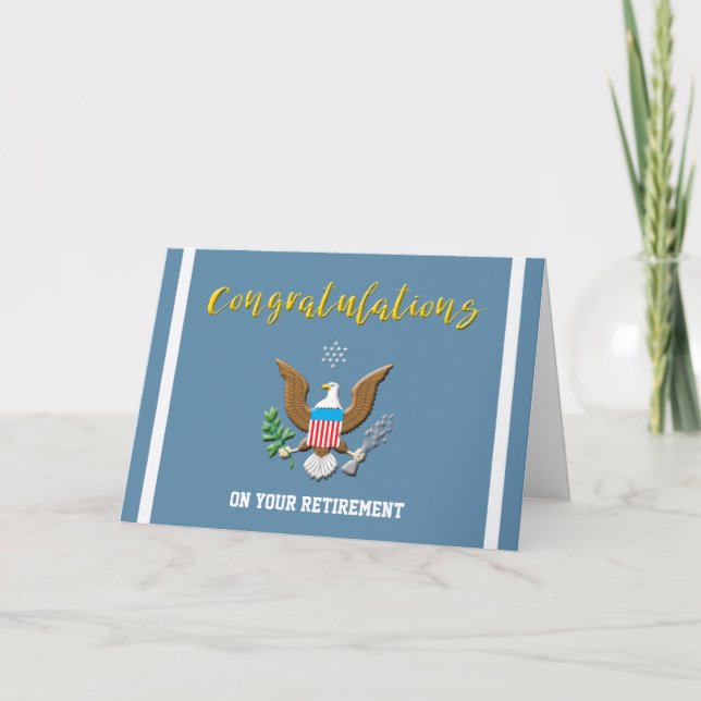 Emblem der militärischen Luftwaffe für die Zurückb Karte (Vorderseite)