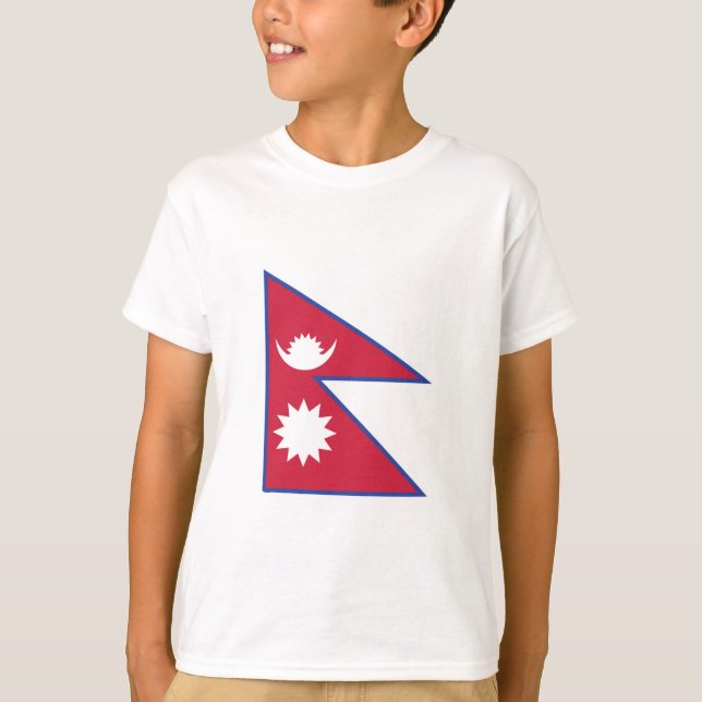 Emblem der Nepal-Flagge T-Shirt (Vorderseite)