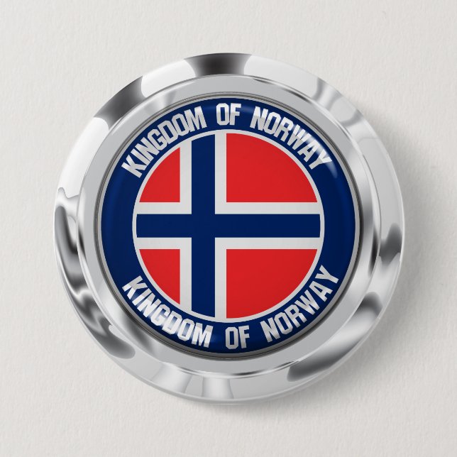 Emblem der Norwegen-Runde Button (Vorderseite)