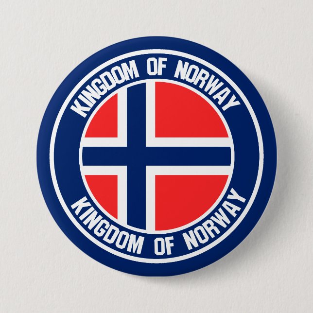 Emblem der Norwegen-Runde Button (Vorderseite)