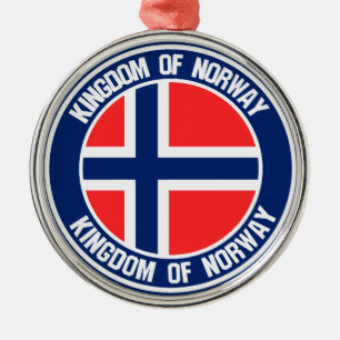 Emblem der Norwegen-Runde Ornament Aus Metall