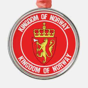 Emblem der Norwegen-Runde Ornament Aus Metall