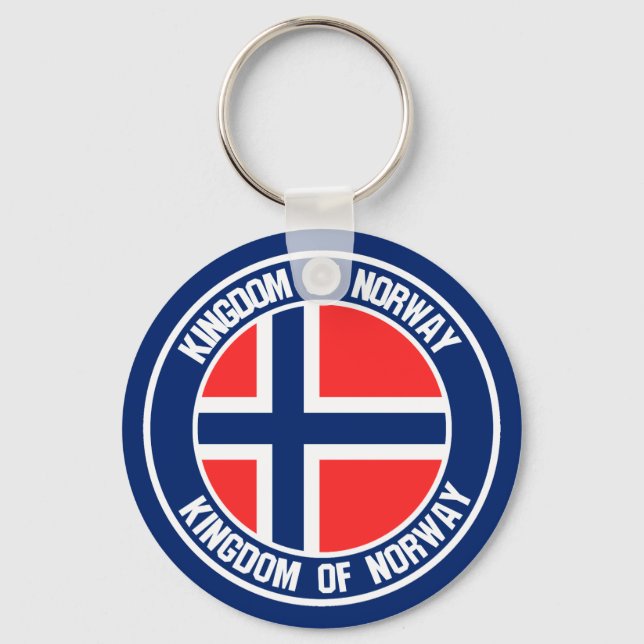 Emblem der Norwegen-Runde Schlüsselanhänger (Vorderseite)