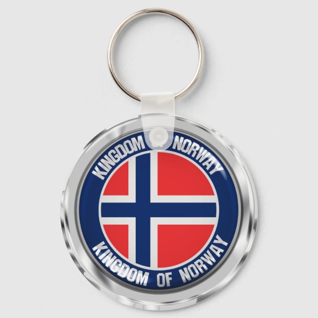 Emblem der Norwegen-Runde Schlüsselanhänger (Vorderseite)