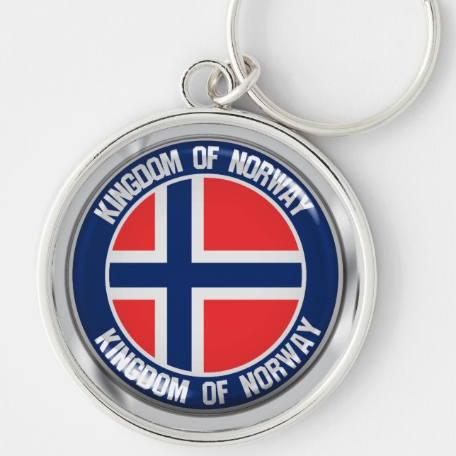Emblem der Norwegen-Runde Schlüsselanhänger (Vorne)