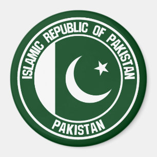 Emblem der pakistanischen Runde Magnet