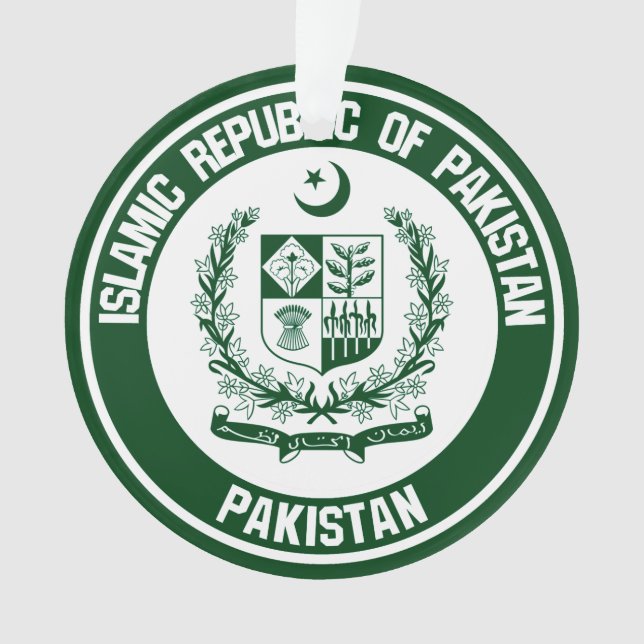 Emblem der pakistanischen Runde Ornament (Vorderseite)