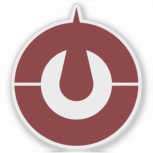 Emblem der Präfektur Kōchi, Japan Aufkleber