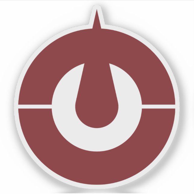 Emblem der Präfektur Kōchi, Japan Aufkleber (Vorderseite)