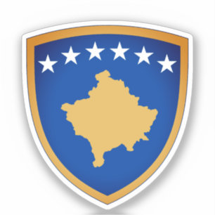 Emblem der Republik Kosovo Aufkleber