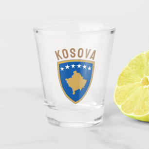 Emblem der Republik Kosovo Schnapsglas