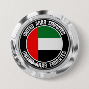 Emblem der Runde der Vereinigten Arabischen Emirat Button