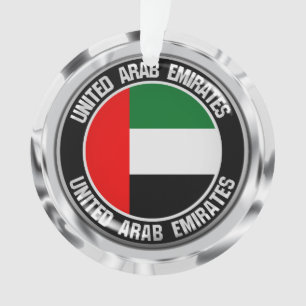 Emblem der Runde der Vereinigten Arabischen Emirat Ornament