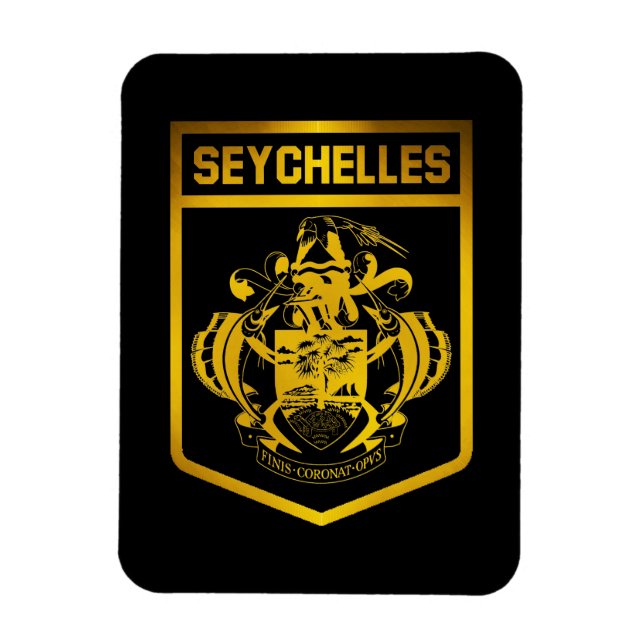 Emblem der Seychellen Magnet (Vertikal)