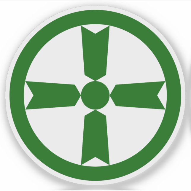 Emblem der Stadt Akita, Akita, Japan Aufkleber (Vorderseite)