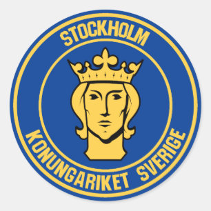 Emblem der Stockholmer Runde Runder Aufkleber